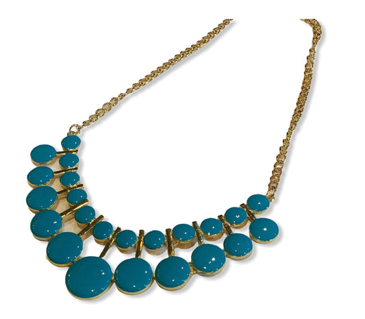 Gold & Teal necklace