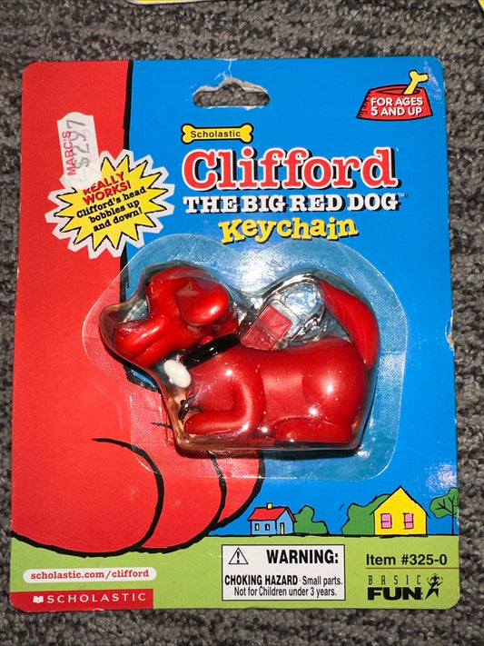 Clifford the big red dog keychain